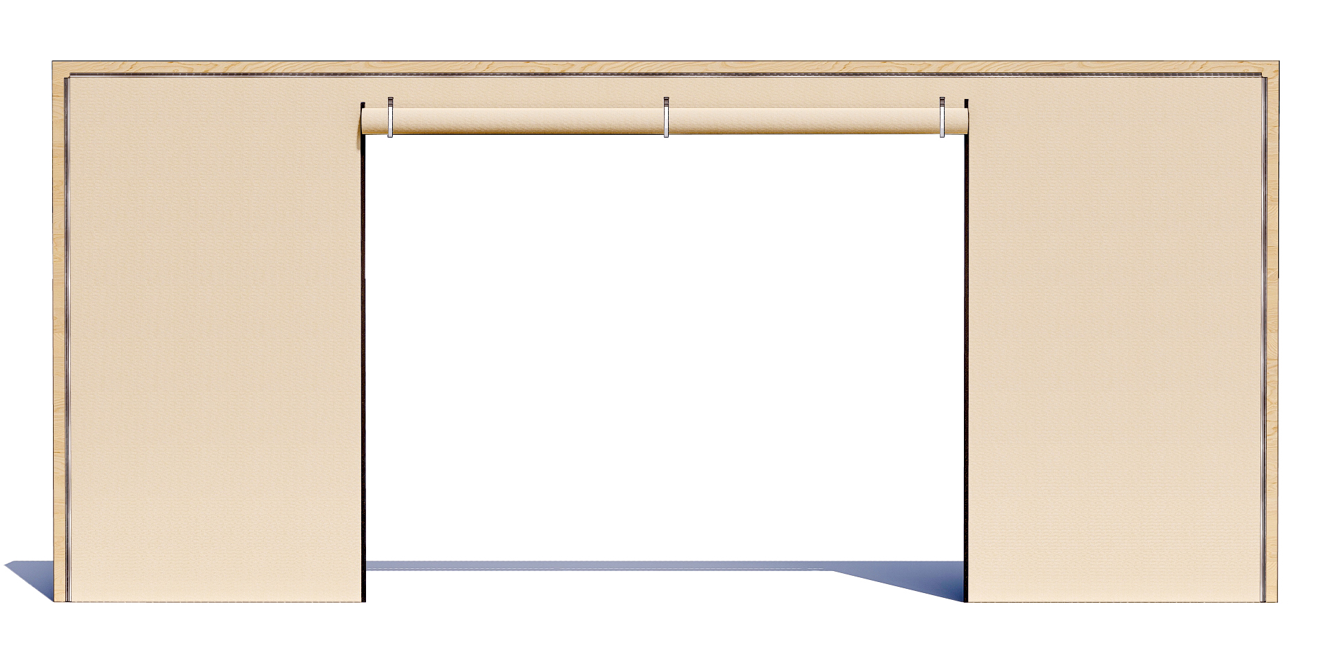 Option porte enroulable pour bâche terrasse
